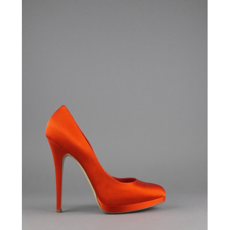 Casadei Décolleté Donna Raso Mattone Arancio Prezzo 380,00