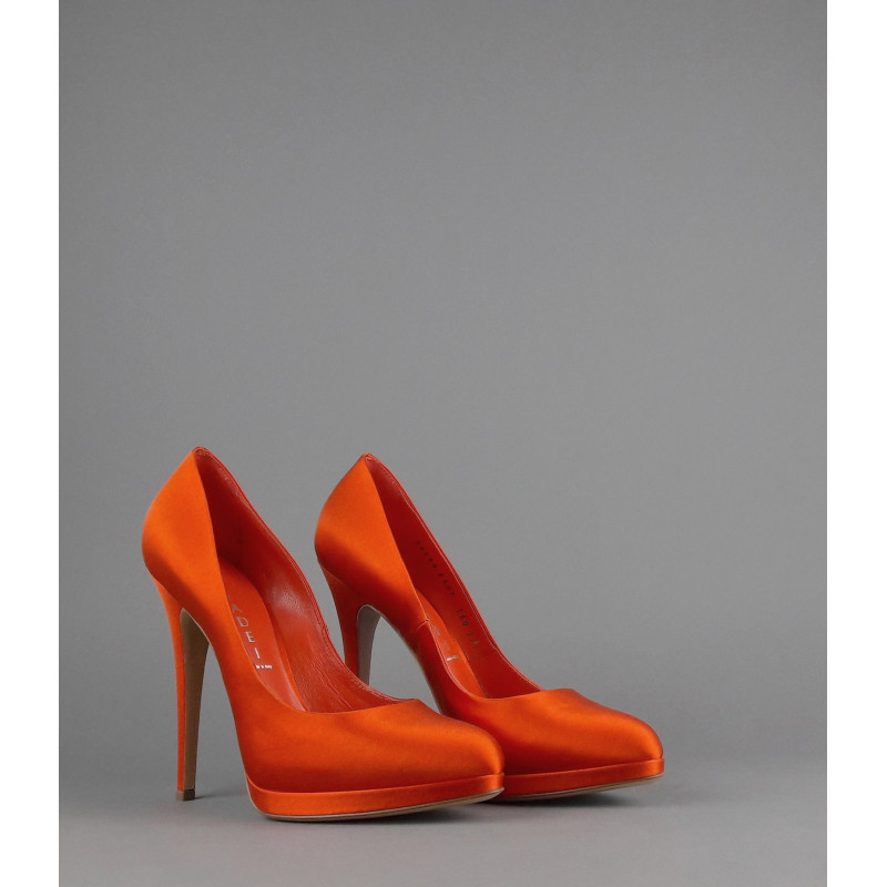 Casadei Décolleté Donna Raso Mattone Arancio Prezzo 380,00