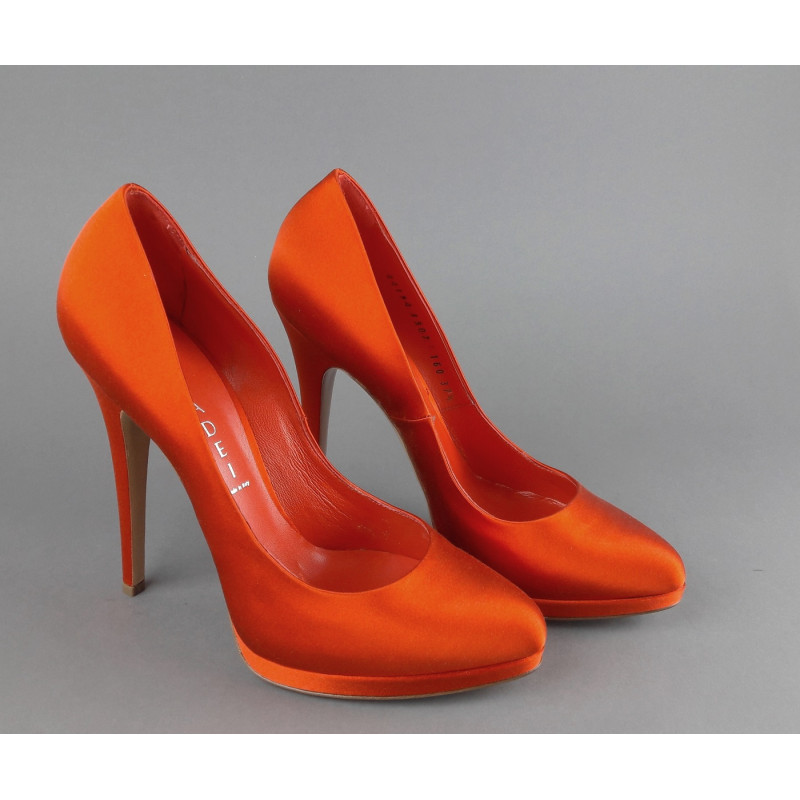 Casadei Décolleté Donna Raso Mattone Arancio Prezzo 380,00