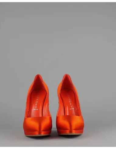 Casadei - Décolleté Donna Raso Mattone Arancio Prezzo 380,00