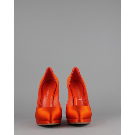 Casadei Décolleté Donna Raso Mattone Arancio Prezzo 380,00
