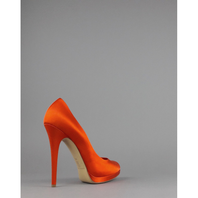 Casadei Décolleté Donna Raso Mattone Arancio Prezzo 380,00