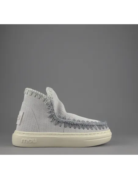 Mou - - Summer Eskimo Sneakers Donna Camoscio Traforato Grigio Charo Prezzo 190,00