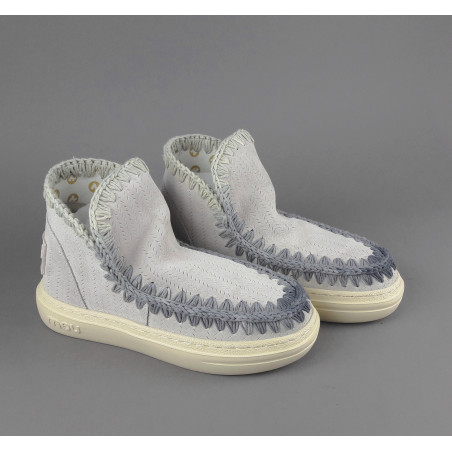 Mou Summer Eskimo Sneakers Donna Camoscio Traforato Grigio Charo Prezzo 190,00