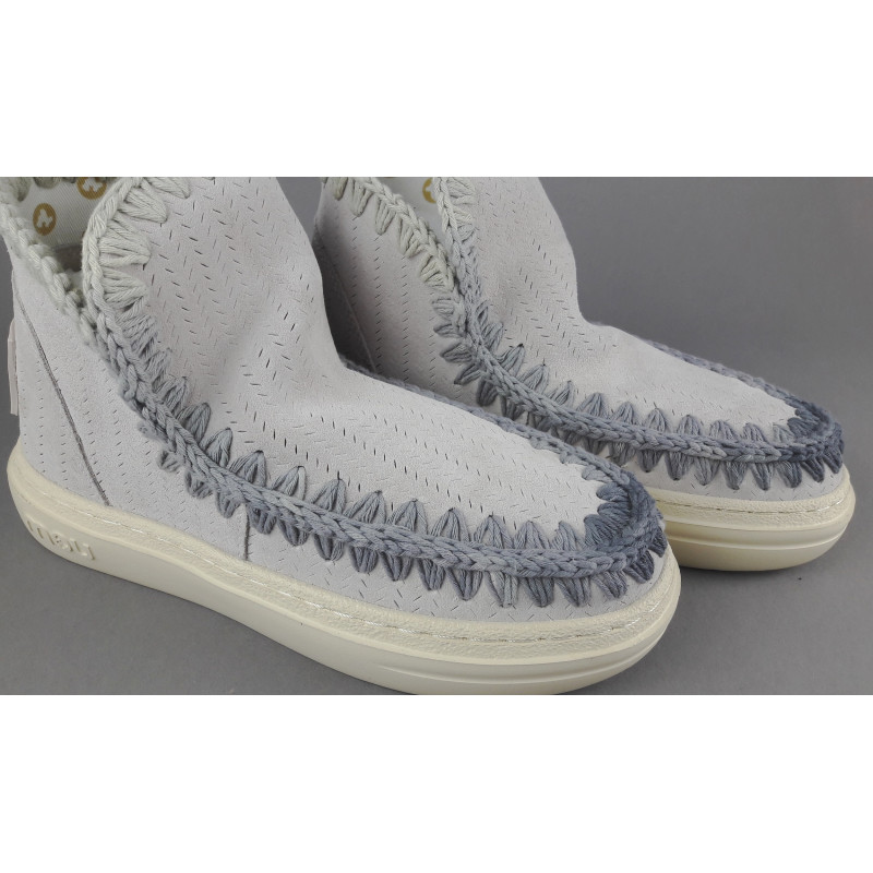 Mou Summer Eskimo Sneakers Donna Camoscio Traforato Grigio Charo Prezzo 190,00