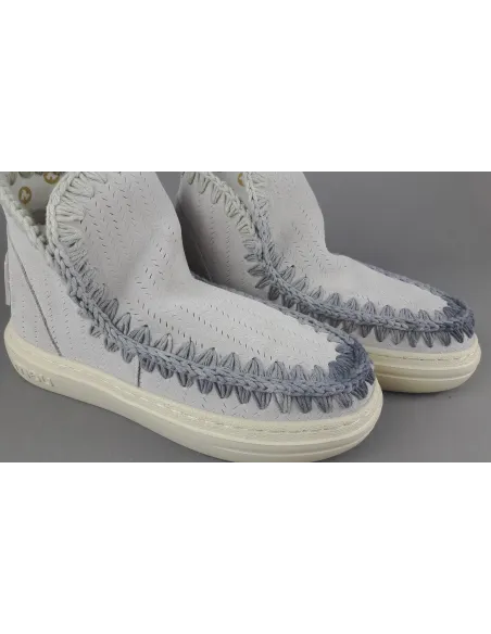 Mou - - Summer Eskimo Sneakers Donna Camoscio Traforato Grigio Charo Prezzo 190,00