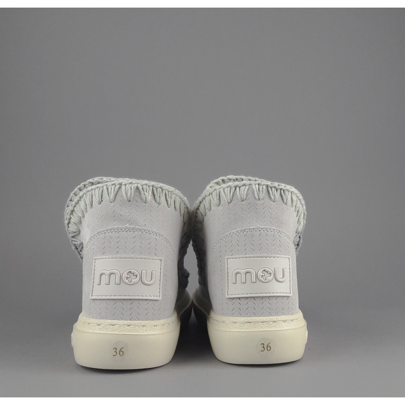 Mou Summer Eskimo Sneakers Donna Camoscio Traforato Grigio Charo Prezzo 190,00