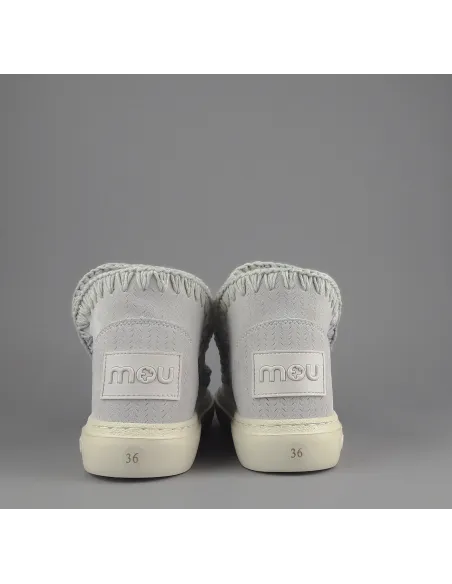 Mou - - Summer Eskimo Sneakers Donna Camoscio Traforato Grigio Charo Prezzo 190,00