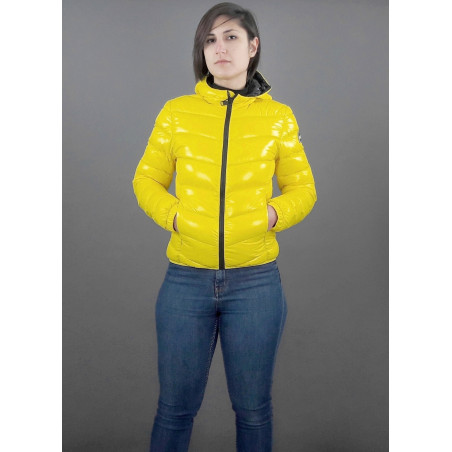 Colmar Piumino Corto Donna Giallo Cappuccio Fisso Prezzo 440,00