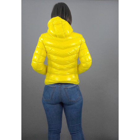 Colmar Piumino Corto Donna Giallo Cappuccio Fisso Prezzo 440,00