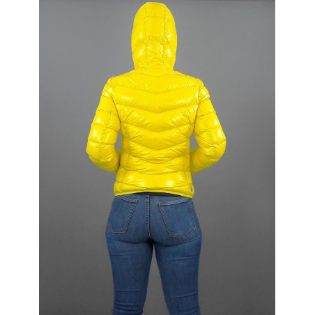 Colmar Piumino Corto Donna Giallo Cappuccio Fisso Prezzo 440,00