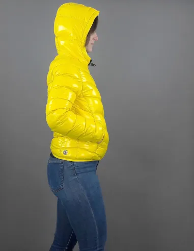 Colmar Piumino Corto Donna Giallo Cappuccio Fisso Prezzo 440,00