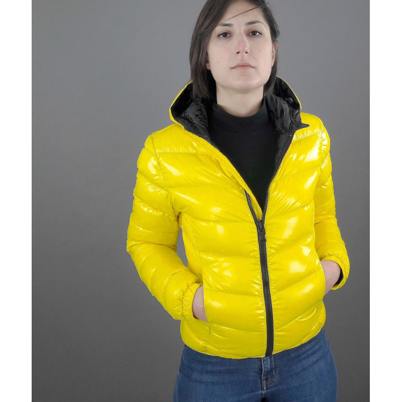 Colmar Piumino Corto Donna Giallo Cappuccio Fisso Prezzo 440,00