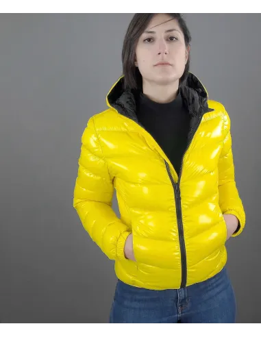 Colmar Piumino Corto Donna Giallo Cappuccio Fisso Prezzo 440,00