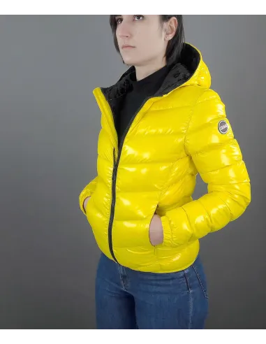 Colmar Piumino Corto Donna Giallo Cappuccio Fisso Prezzo 440,00