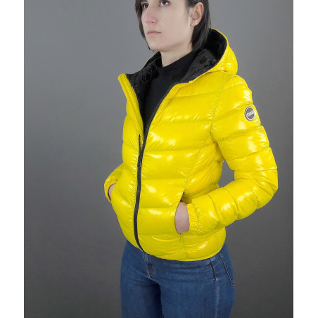 Colmar Piumino Corto Donna Giallo Cappuccio Fisso Prezzo 440,00