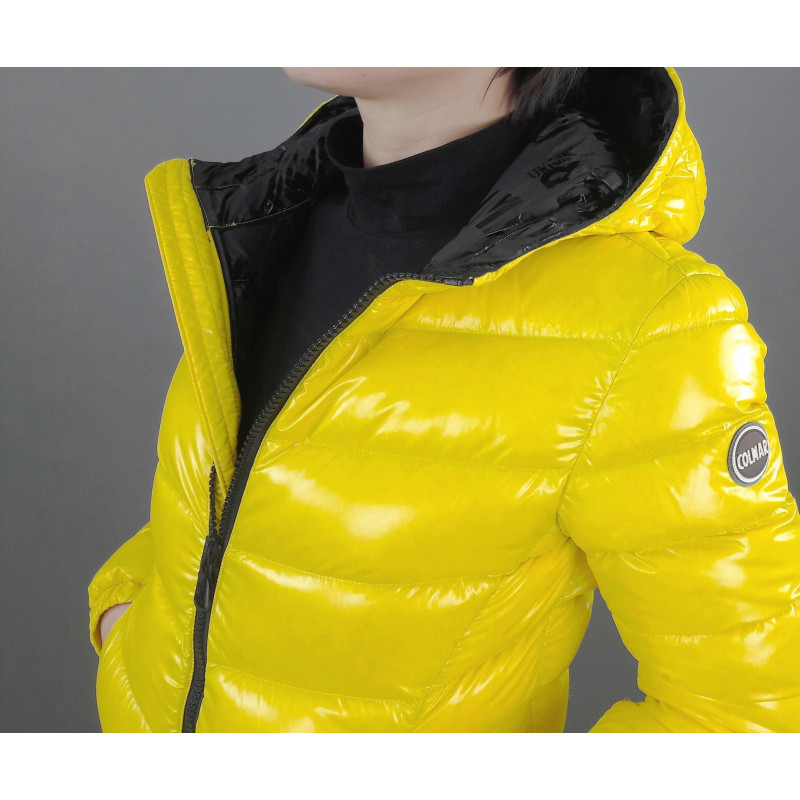 Colmar Piumino Corto Donna Giallo Cappuccio Fisso Prezzo 440,00