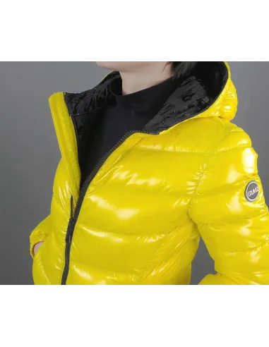 Colmar Piumino Corto Donna Giallo Cappuccio Fisso Prezzo 440,00