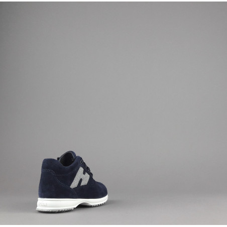 Hogan Interactive Junior Baby Camoscio Blu Scuro Prezzo 160,00