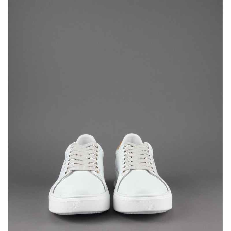 Serafini - - Sneakers Connors Donna Pelle Bianco Spoiler Cuoio Prezzo 210,00