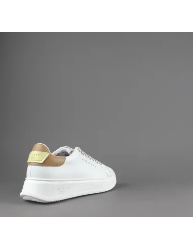 Serafini - - Sneakers Connors Donna Pelle Bianco Spoiler Cuoio Prezzo 210,00