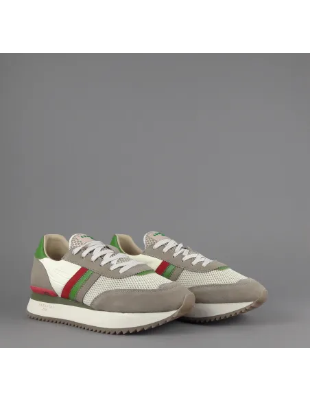 Serafini - - Sneakers Torino Uomo Camoscio Tela Talpa Spoiler Pelle Prezzo 190,00