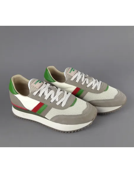 Serafini - - Sneakers Torino Uomo Camoscio Tela Talpa Spoiler Pelle Prezzo 190,00