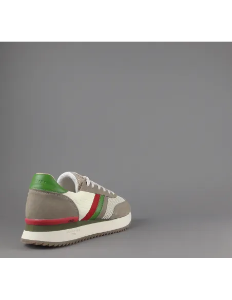Serafini - - Sneakers Torino Uomo Camoscio Tela Talpa Spoiler Pelle Prezzo 190,00