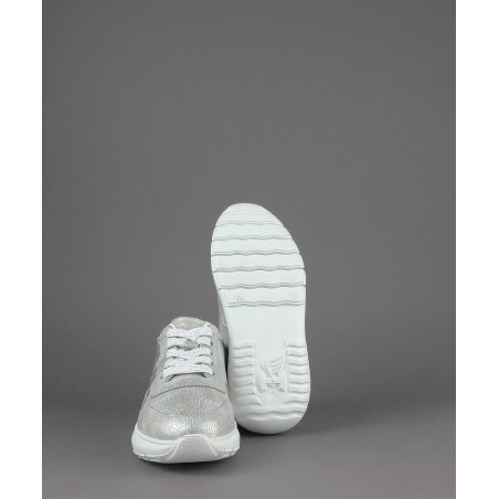 Hogan - - Sa Interactive3 Junior Pelle Vintage Argento H Pelle Glitter Prezzo 190,00