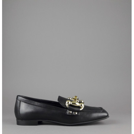 Janet & Janet --- Mocassino Donna Victoria Pelle Nero Prezzo 190,00
