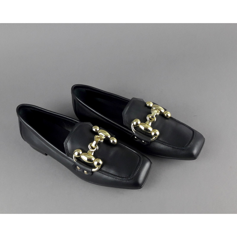 Janet & Janet --- Mocassino Donna Victoria Pelle Nero Prezzo 190,00