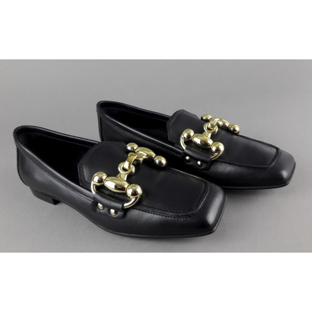 Janet & Janet --- Mocassino Donna Victoria Pelle Nero Prezzo 190,00