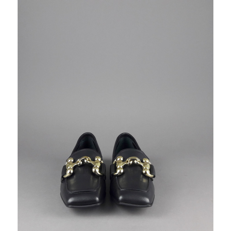 Janet & Janet --- Mocassino Donna Victoria Pelle Nero Prezzo 190,00