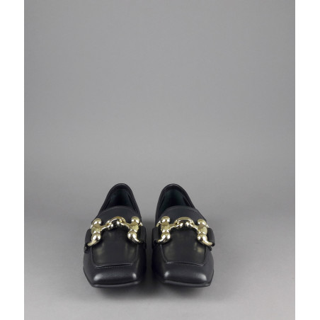 Janet & Janet --- Mocassino Donna Victoria Pelle Nero Prezzo 190,00