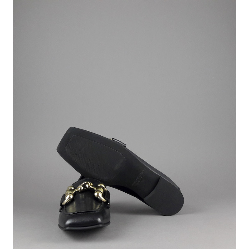 Janet & Janet --- Mocassino Donna Victoria Pelle Nero Prezzo 190,00