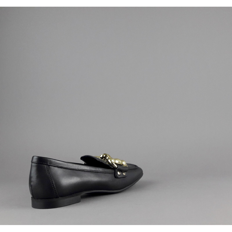 Janet & Janet --- Mocassino Donna Victoria Pelle Nero Prezzo 190,00