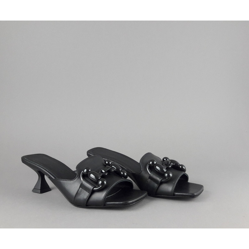 Janet & Janet Sandalo Donna Victoria Pelle Nero Prezzo 190,00