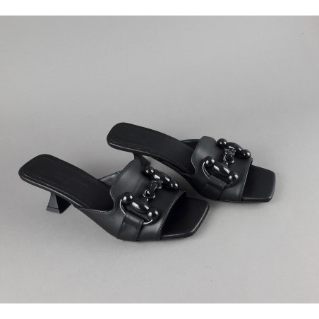 Janet & Janet Sandalo Donna Victoria Pelle Nero Prezzo 190,00