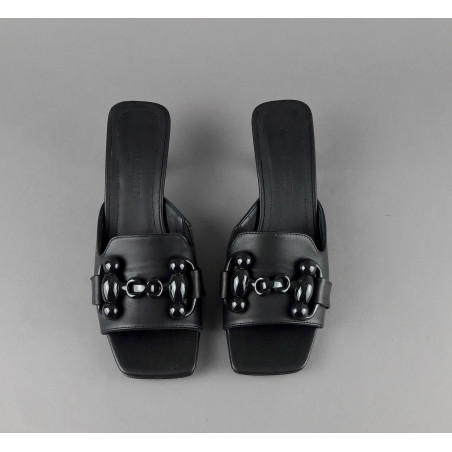 Janet & Janet Sandalo Donna Victoria Pelle Nero Prezzo 190,00