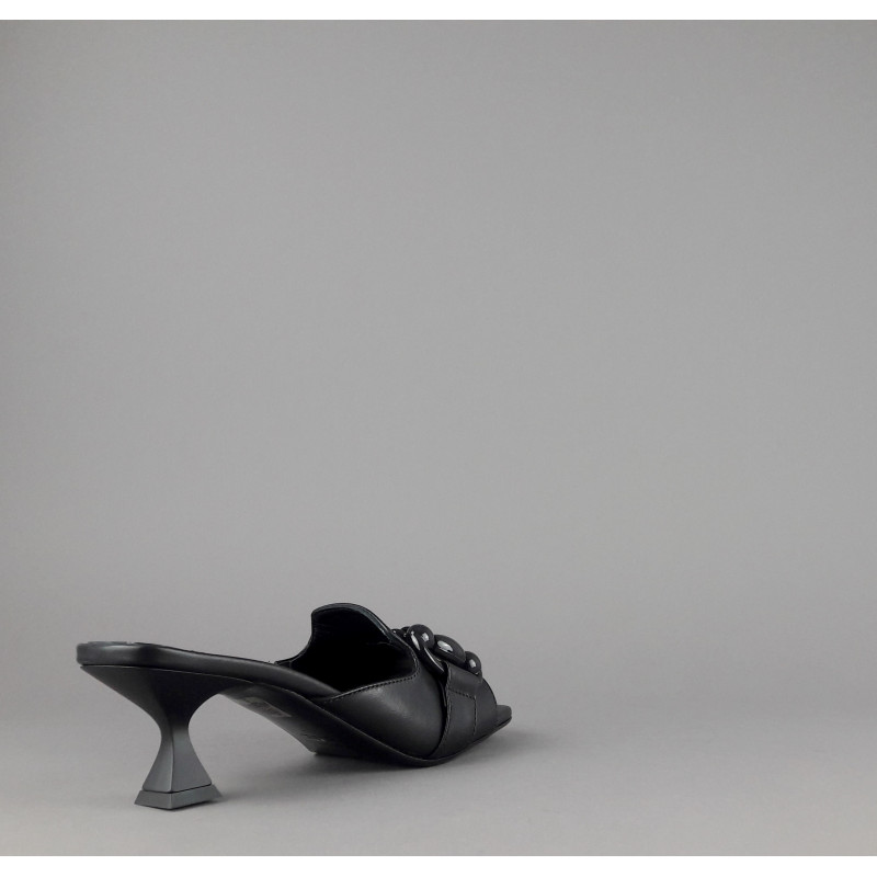 Janet & Janet Sandalo Donna Victoria Pelle Nero Prezzo 190,00