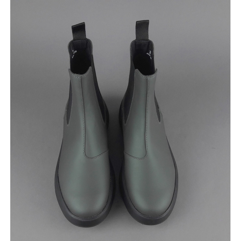 Hogan Stivaletto Rebel Donna H562 Pelle Gommata Verde Militare Prezzo 370,00