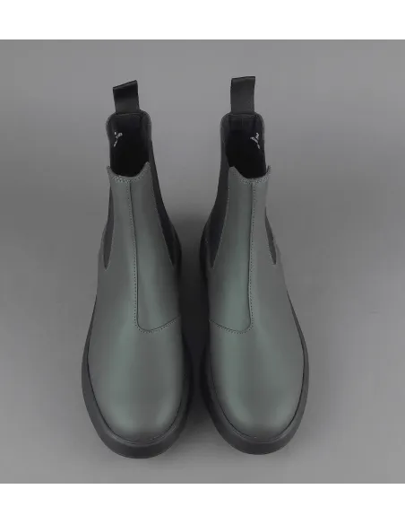 Hogan Stivaletto Rebel Donna H562 Pelle Gommata Verde Militare Prezzo 370,00