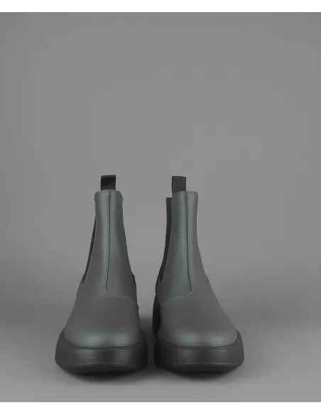 Hogan Stivaletto Rebel Donna H562 Pelle Gommata Verde Militare Prezzo 370,00