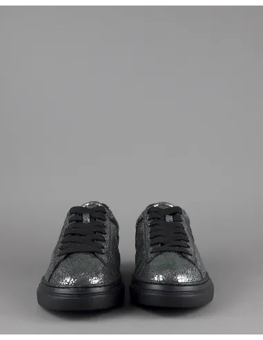 Hogan " Sneakers H365 Donna Pelle Craquelé Piombo Argento H Canaletto Prezzo 270,00