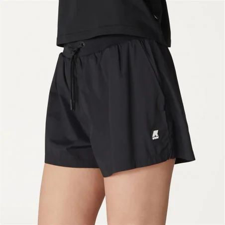 K-Way - - Shorts Marcella Donna In Nylon Stretch Nero Prezzo 70,00