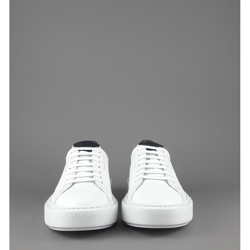 Barrett --- Sneakers Uomo Vitello Bottalato Bianco Spoiler Nero Prezzo 320,00