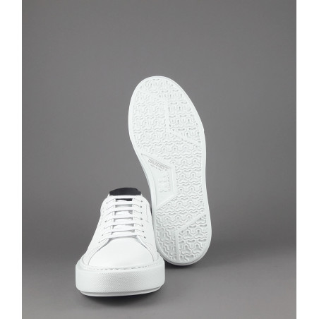 Barrett --- Sneakers Uomo Vitello Bottalato Bianco Spoiler Nero Prezzo 320,00