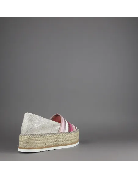 Espadrilles Scarpa Donna Macaron Tessuto Fuxia Rosa Prezzo 120,00
