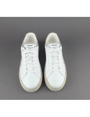 Womsh Sneakers Uomo Snik Pelle Bianco Beige Prezzo 220,00