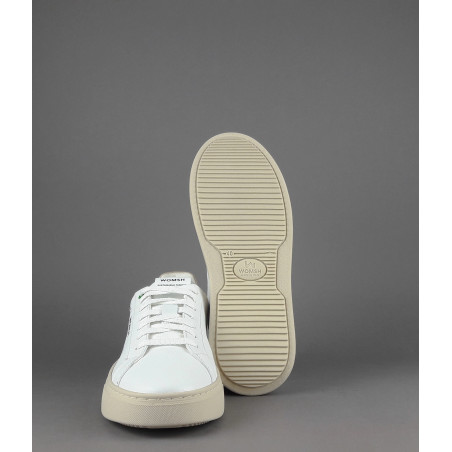 Womsh Sneakers Uomo Snik Pelle Bianco Beige Prezzo 220,00